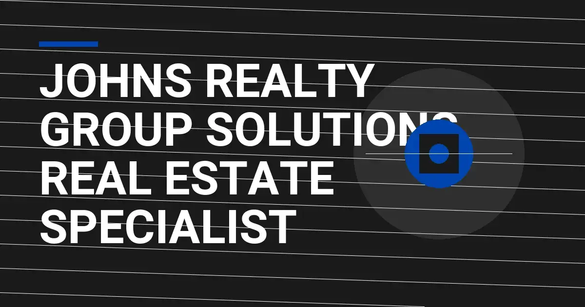 Johns Realty Group Solutions Real Estate Specialist
